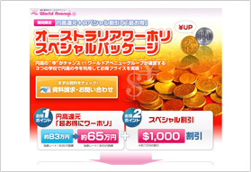 ワールドアベニュー様 キャンペーンページ